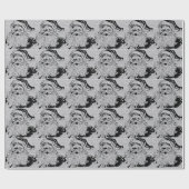 Papier Cadeau Santa Clause Silver Sparkings (Plat)
