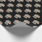 Papier Cadeau Santa Corp Quiet Quitting Elf Funny Office (Coin)