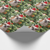 Papier Cadeau Santa Hat Bulldog Christmas Tree Snowman boîte cad (Coin)