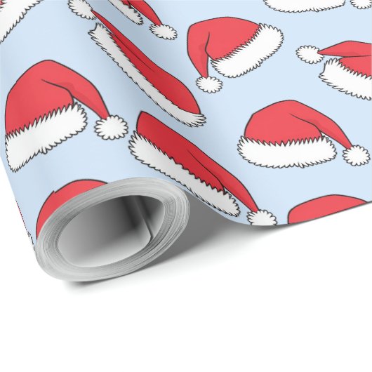 Papier Cadeau Santa Hat classique (Coin rond)