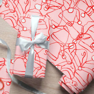 Papier Cadeau Santa Hat Jumble Un Élégant Noël Sous-Estimé