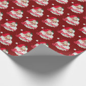 Papier Cadeau Santa Hat Old Christmas Holiday gift  (Coin)