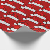 Papier Cadeau Santa Hat Wrapping Paper | Festive Christmas Gift  (Coin)