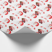 Papier Cadeau Santa heureuses (Coin)