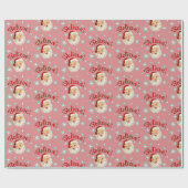 Papier Cadeau Santa Non, 6 Croire (Plat)
