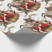 Papier Cadeau Santa Return Address Label  (Coin)