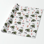 Papier Cadeau Santa’s Off-Road Christmas (Déroulé)