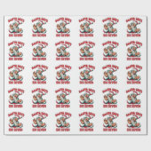 Papier Cadeau Santa Says Six Seven 6 7 Christmas Santa Claus  (Plat)