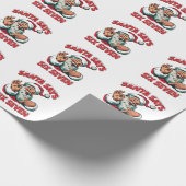 Papier Cadeau Santa Says Six Seven 6 7 Christmas Santa Claus  (Coin)
