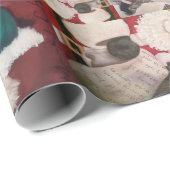 Papier Cadeau Santas (Coin rond)