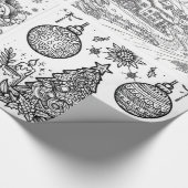 Papier Cadeau Santa's Creative Wonderland Wrap & Color (Coin)