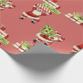 Papier Cadeau Santas Vintage (Coin)