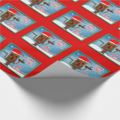 Papier Cadeau SantaTikiSays-GlossyWrappingPaper 2' x6'Roll (Coin)
