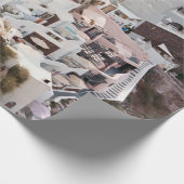 PAPIER CADEAU SANTORINI GRÈCE (Coin)