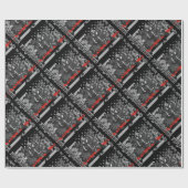 Papier Cadeau Sapeur-pompier à économiser et protéger (Plat)