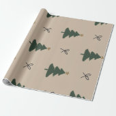 Papier Cadeau Sapin de Noël (Déroulé)