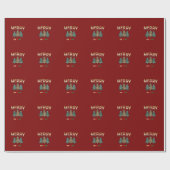 Papier Cadeau Sapin de Noël (Plat)