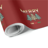 Papier Cadeau Sapin de Noël (Coin rond)
