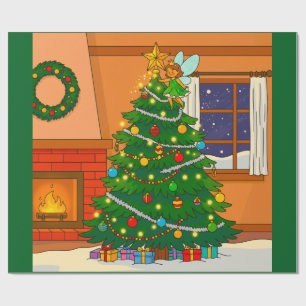PAPIER CADEAU SAPIN DE NOËL CHAUD DESIGN