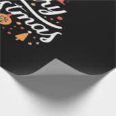Papier Cadeau Sapin de Noël Joyeux Noël Classique (Coin)