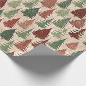 Papier Cadeau Sapin de Noël rustique (Coin)