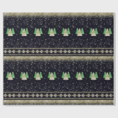 Papier Cadeau Sapin de Noël scandinave (Plat)