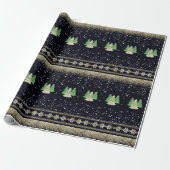 Papier Cadeau Sapin de Noël scandinave (Déroulé)