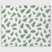 Papier Cadeau Sapin de Noël vert (Plat)