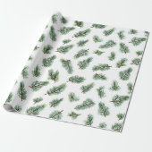 Papier Cadeau Sapin de Noël vert (Déroulé)