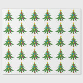 Papier Cadeau Sapins de Noël (Plat)