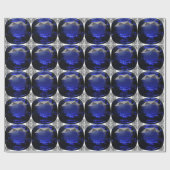 Papier Cadeau Sapphire Gemstone Blue (Plat)