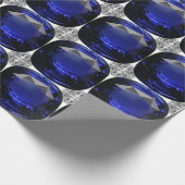 Papier Cadeau Sapphire Gemstone Blue (Coin)