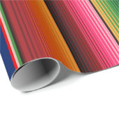 Papier Cadeau Sarape Print Wrapping Paper (Coin rond)
