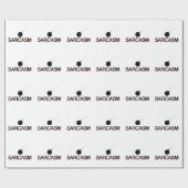 Papier Cadeau Sarcasme bombardée (Plat)