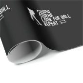 Papier Cadeau Sarcastic Golf Plaisanterie Golf Course Humour Gol (Coin rond)