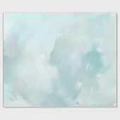 Papier Cadeau Sarcelles d'hiver en pastel (Plat)