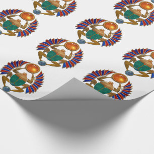 Papier Cadeau Sarcophagus graphique en 3D égyptien.