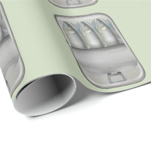 Papier Cadeau Sardines dans une boîte