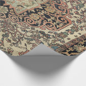 Papier Cadeau Sarouk rose beige perse (Coin)