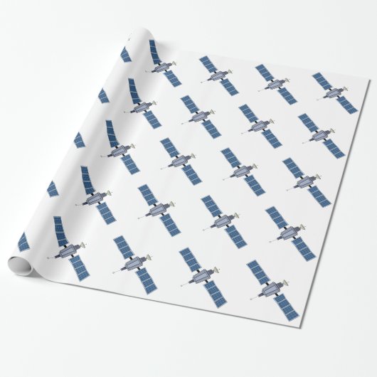 Papier Cadeau Satellite (Déroulé)