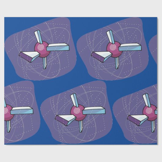 Papier Cadeau Satellite (Plat)