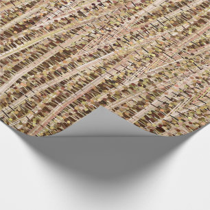 Papier Cadeau Satins et pointes Abstraits, Brown et beiges