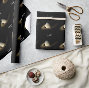 Papier Cadeau Saturne à l'équinoxe du printemps, Cassini-Huygens