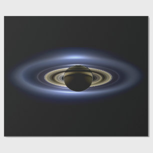 Papier Cadeau Saturne Éclipse le Soleil de Cassini Orbiter