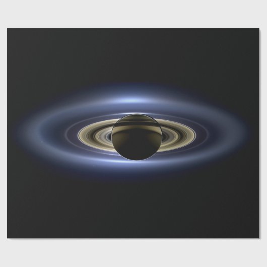 Papier Cadeau Saturne Éclipse le Soleil de Cassini Orbiter (Plat)