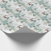 Papier Cadeau Sauge vert vert vert vert pastel vert renne (Coin)