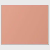 Papier Cadeau Saumon Foncé Uni (Plat)
