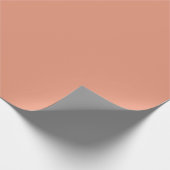 Papier Cadeau Saumon Foncé Uni (Coin)