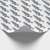 Papier Cadeau Saumon Motif de natation PNW Pêche Poisson Cadeau (Coin)