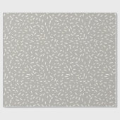 Papier Cadeau Saupoudrer de confetti blanc sur gris clair (Plat)
